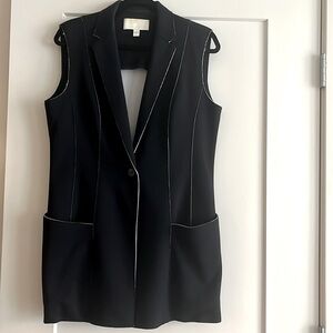 Navy blue HUGO BOSS waistcoat 32” long